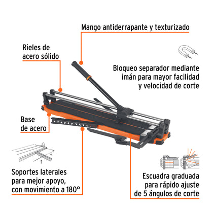 Cortador azulejo 24" (60cm) con maletin